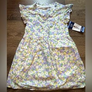 GAP Kids Floral Dress - Purple and Yellow